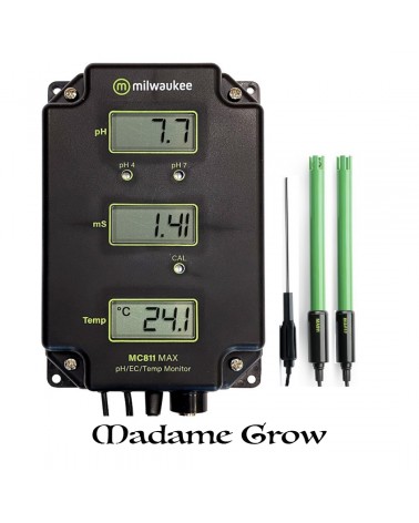Medidor Combo Continuo pH, EC y Temperatura Milwaukee MC811 - Precisión y Fiabilidad en el Cultivo