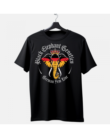 T-shirt "German Fem Line" - Black Elephant Genetics