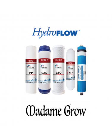 Recambio Osmosis 1000 L/D Hydroflow – Kit Completo de Filtración Doméstica de Alta Eficiencia