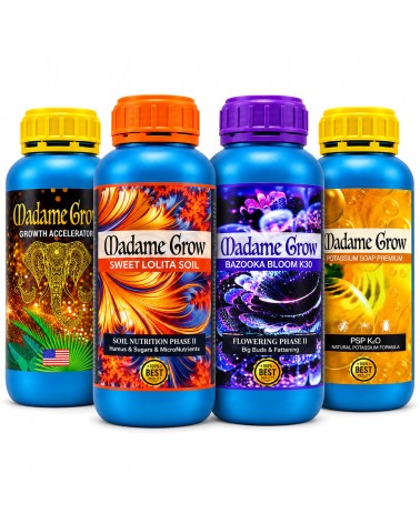 Kit Love Madame Grow 500 ml - Engrais Organiques pour Croissance et Floraison | Force et Santé pour Vos Plantes