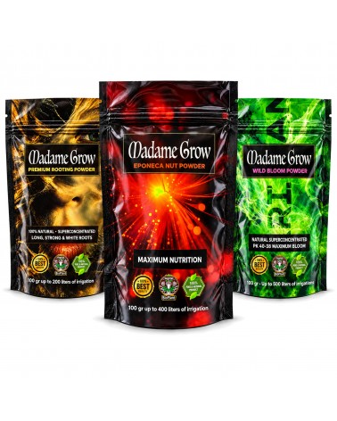 Kit Power Roots & Bloom - Fertilizantes Orgánicos Madame Grow