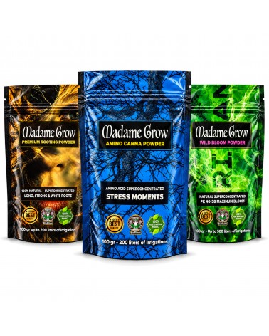 Kit Concimi in Polvere Superconcentrati – Crescita e Fioritura – Tripowder