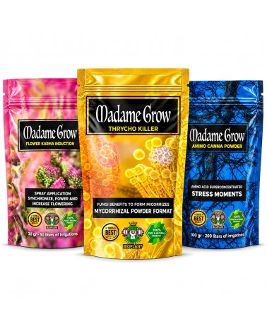 Kit de Biofertilizantes en Polvo – Trichoderma, Floración y Aminoácidos – Mico Flower