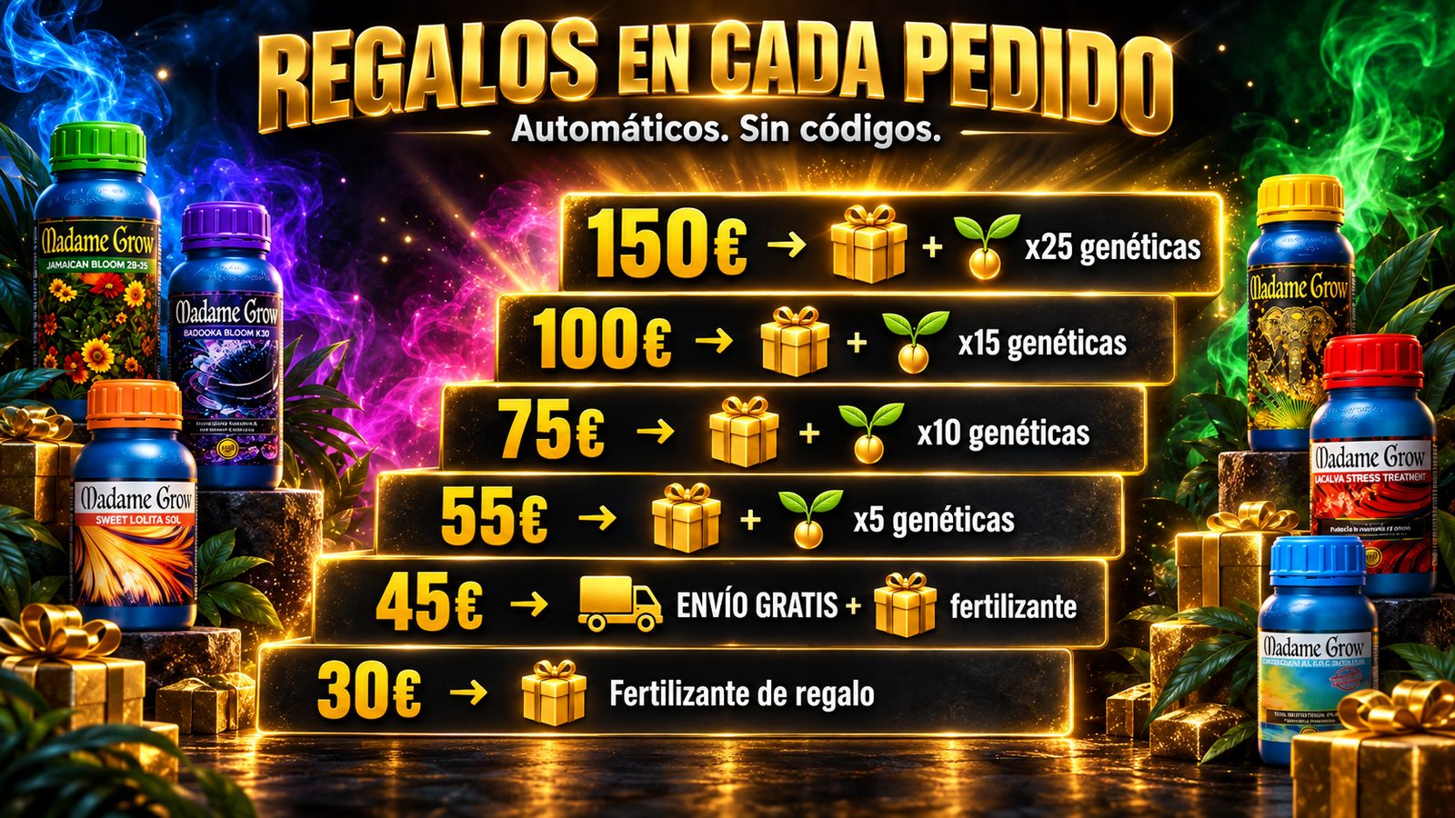 Regalos en cada pedido Madame Grow
